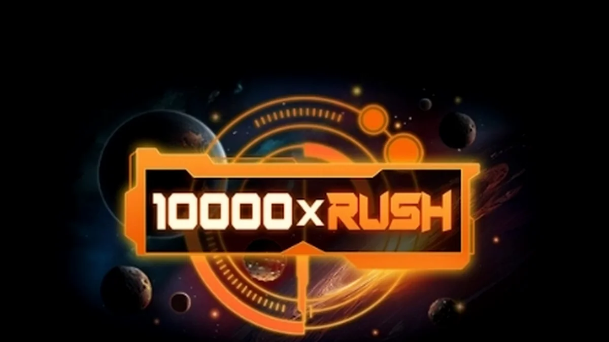 Interface do jogo 10000 x Rush com design minimalista